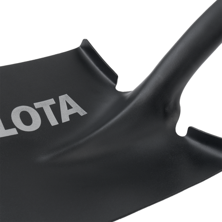 Stamped shovel for removing soil