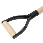 Stamped spade for transplanting, cutting and levelling land