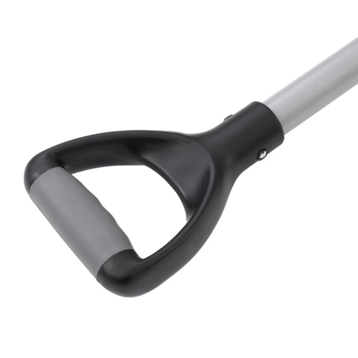 Stamped square shovel for transferring soil and manure